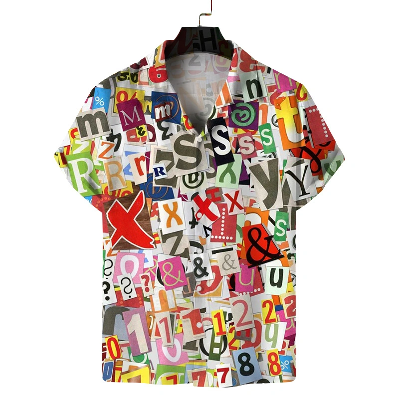 New Wholesale/Supplier Button up Sports Wear Printing Men Beach Wear Hawaiian Shirts