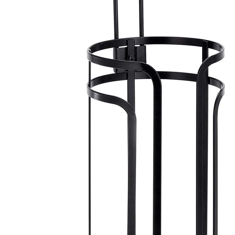 Black Home Basics Wire Collection Free-Standing Toilet Paper Towel Holder