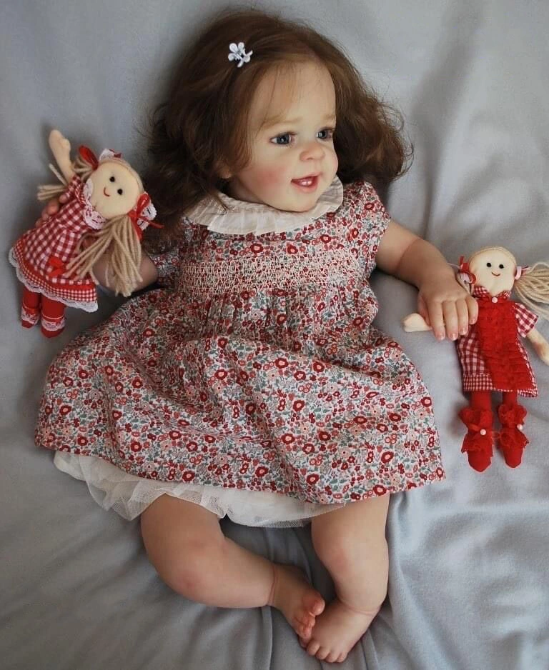 Rendimiento de alta calidad/alto costo 60cm Gran tamaño Reborn Toddler Princesa Silicona Vinilo Adorable Realista Bebé Bonecas Niña Bebe Doll Reborn Menina