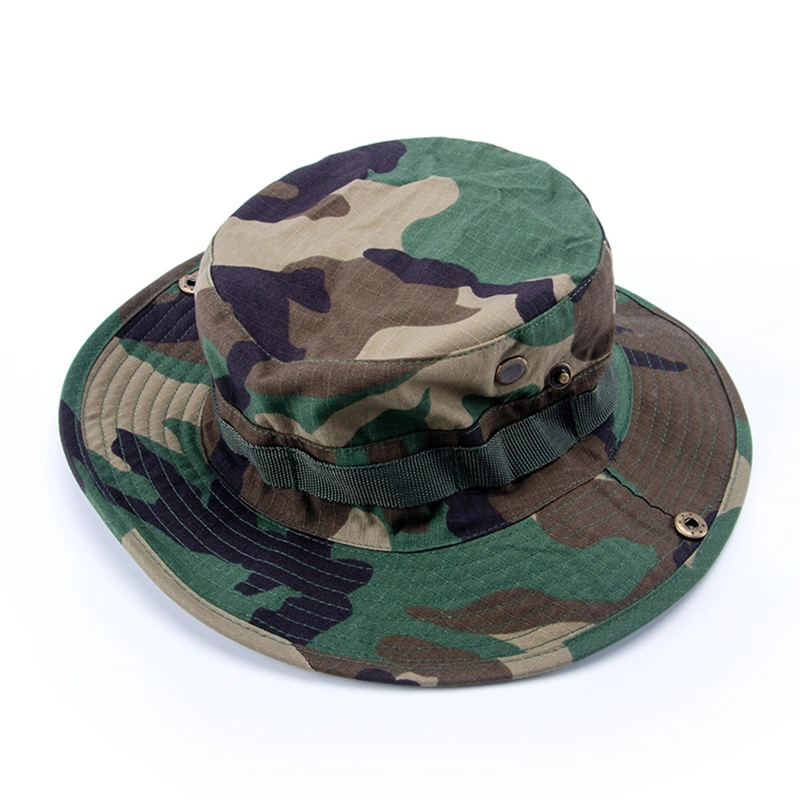 Hombres Deportes al aire libre Camouflage gorra táctica estilo militar Boonie sombreros