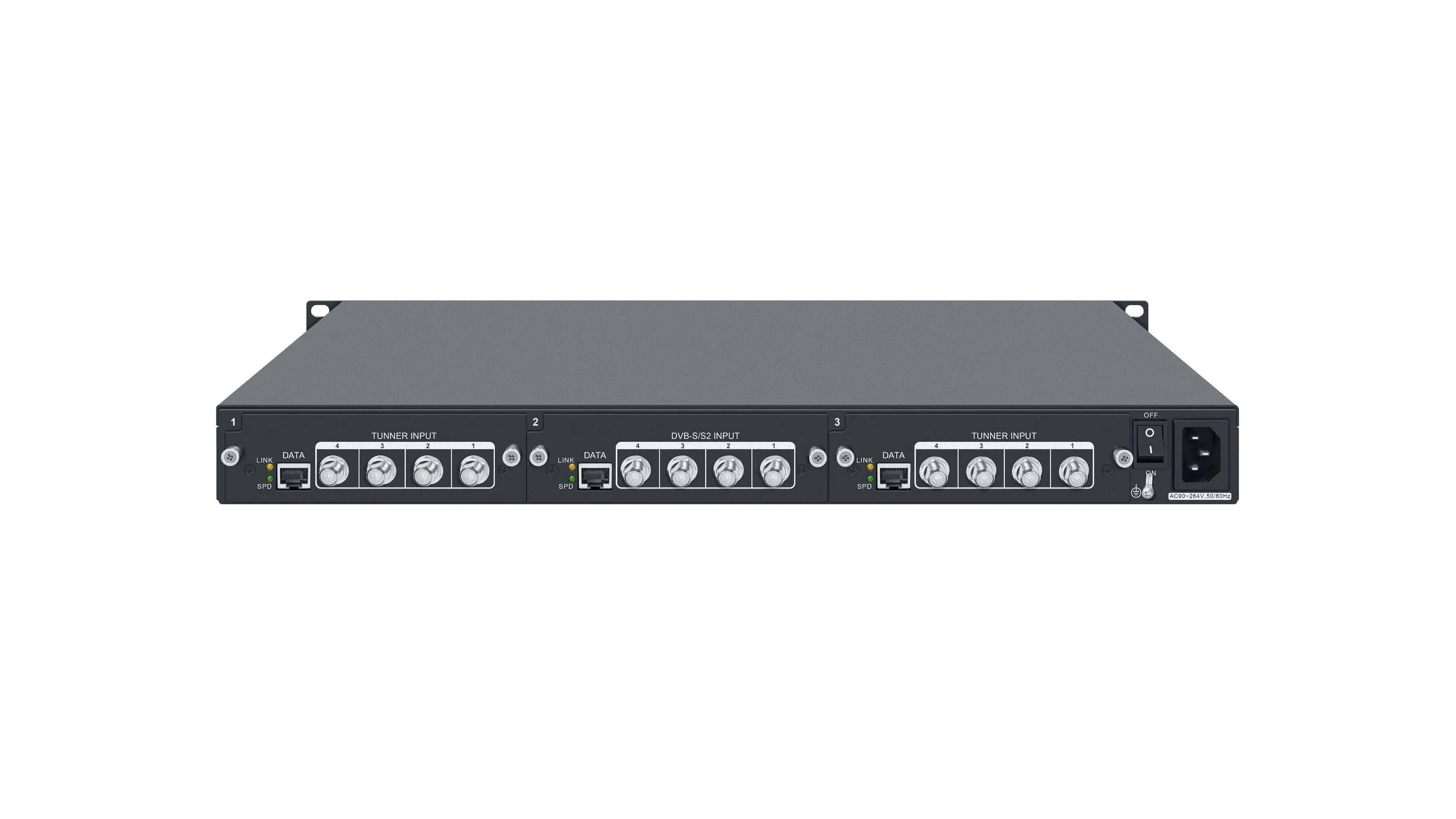 Satelite Transponder 12 Dvbs/S2 in IP out Digital Modulator Transponder Satelite