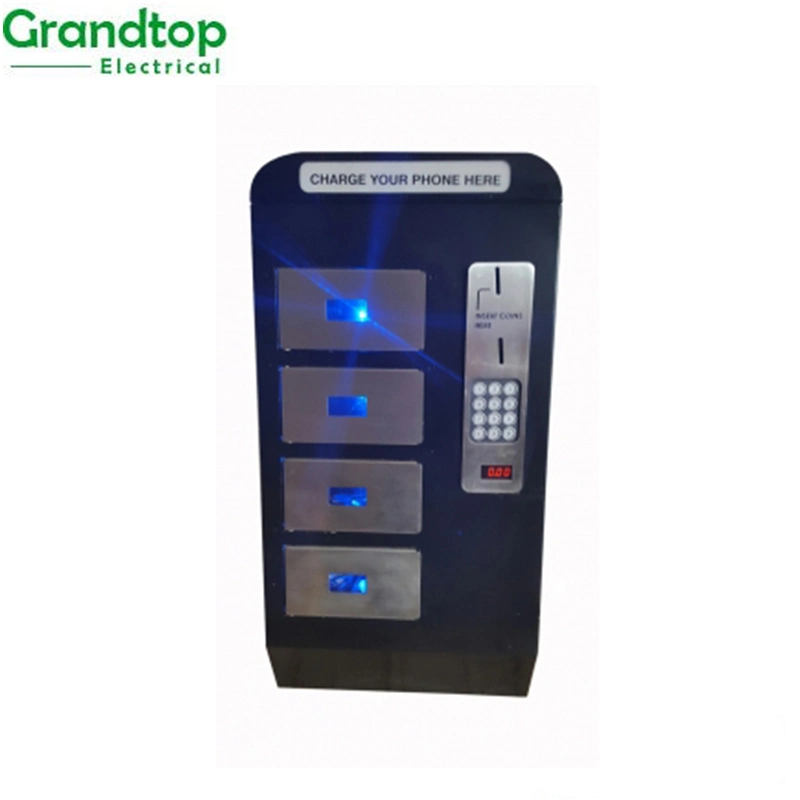 Touch Screen Coin Operated Public Cell Phone Charging Station Kiosk/Mobile Phone Charger Kiosk Station/Phone Charging Locker