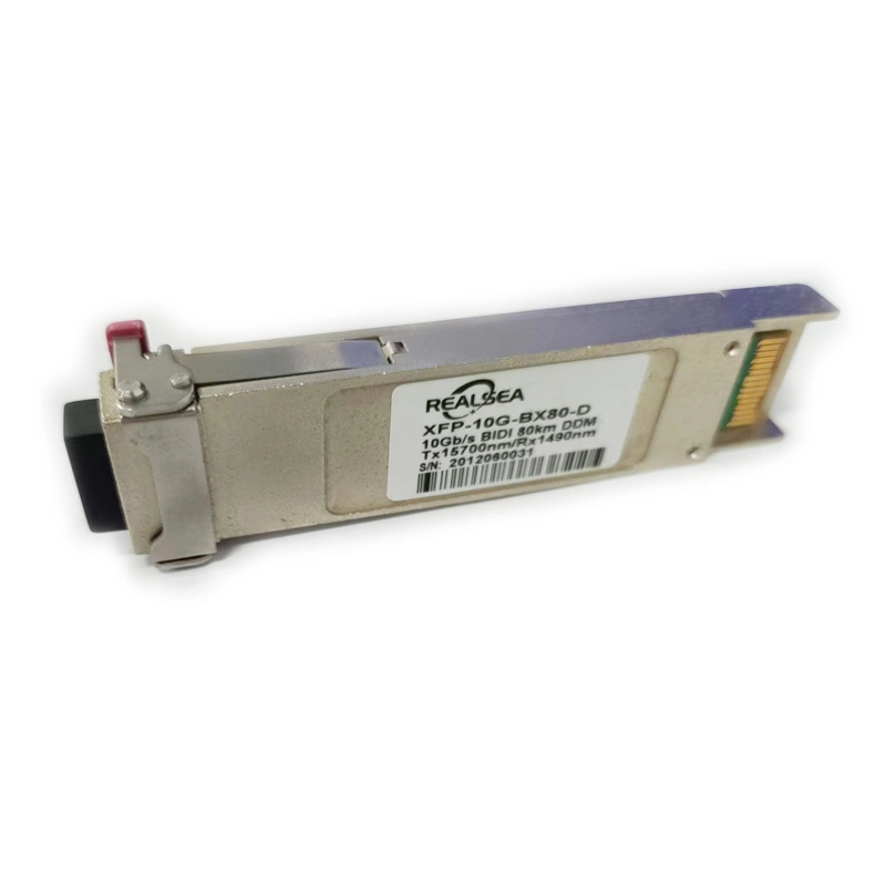 XFP 10g Bidi Fiber Optic Transceiver Tx15700 Rx1490 10g Dom Duplex LC SMF Transceiver Module 80km