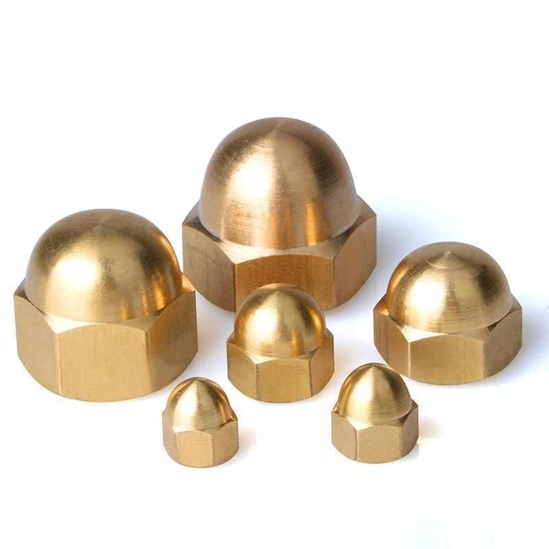 DIN1587 SS304 SS316 Decorative Alloy Stainless Steel HDG Coating Metric High Crown Hex Dome Cap Nut