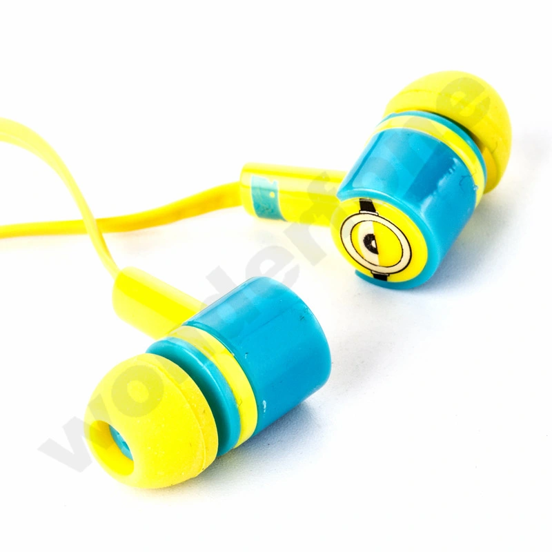 in Ear Cartoon Headphones for Mobile Phone with Despicable Me design