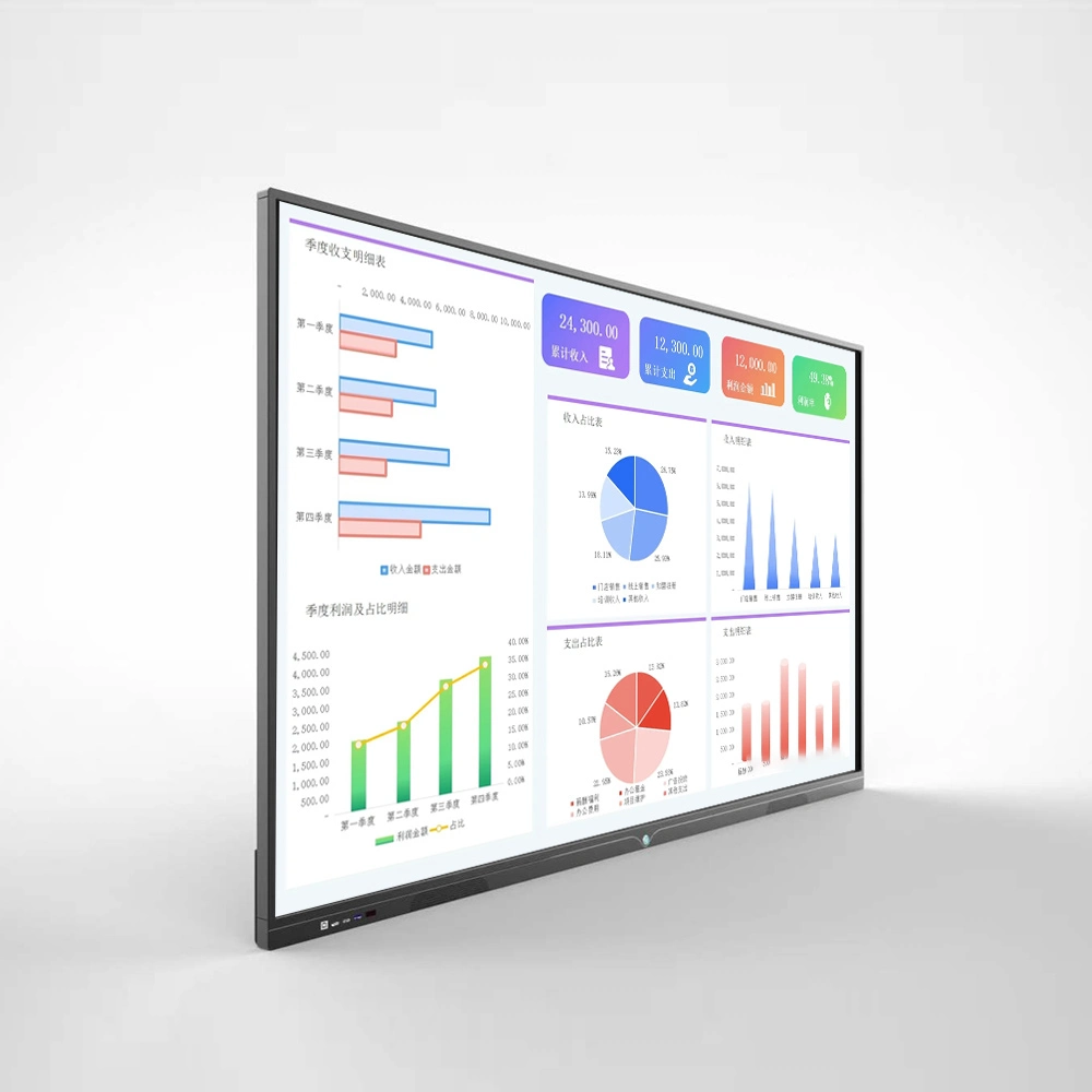 TV LCD de 75" com ecrã táctil por atacado Digital Smart Board Exibir Painel interativo para salas de aula do Quadro de Comunicações