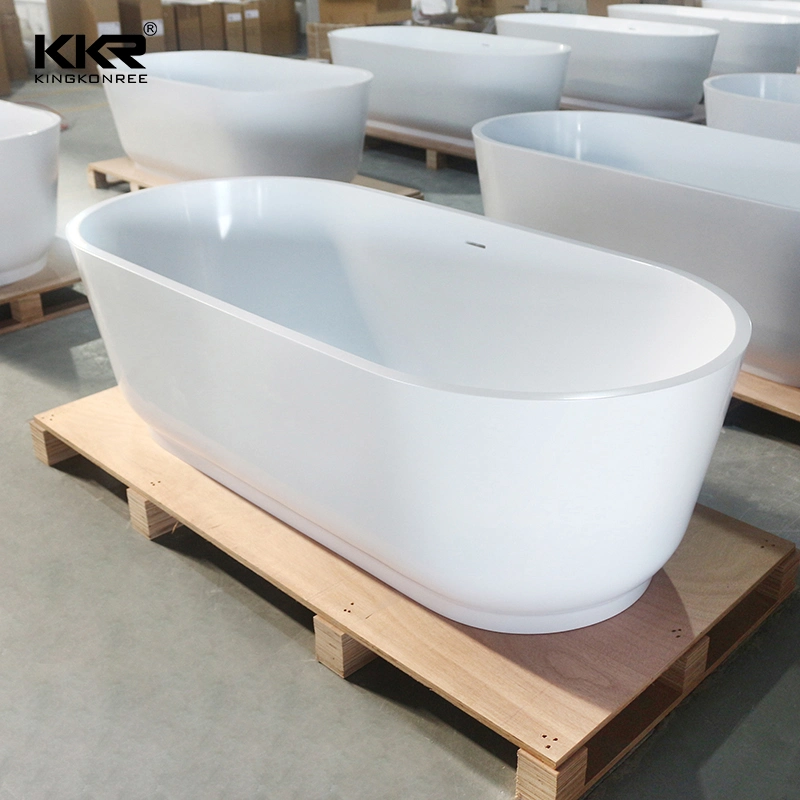 Wholesale/Supplier Factory Price Upc SPA Adult Marble Stone Acrylic Solid Surface Freestanding Bathtub for Hotel