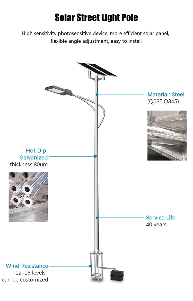 IP67 Solar System Panel Outdoor Garden Lamp 100W LED Solar Street Light