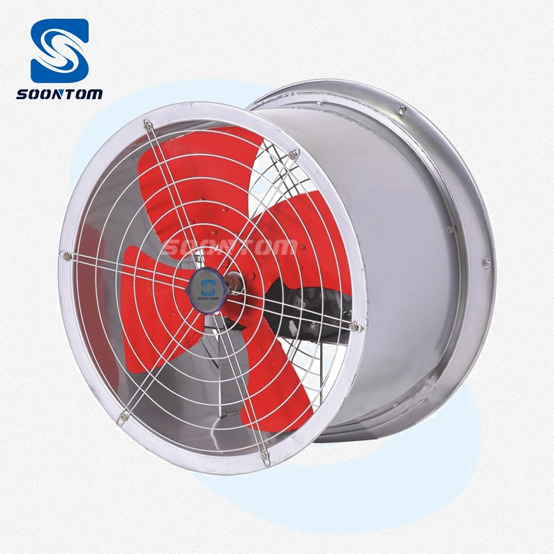 Настенный вентилятор с металлическим промышленным вытяательным вентилятором для аксиального воздуховода Вентилятор