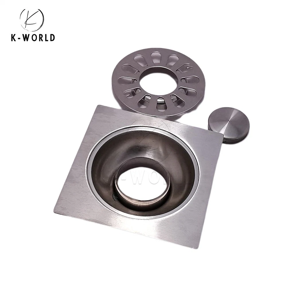 K-World Shower Overflow Drain Manufacturing OEM Custom New Design Floor Drain China Anti-Cockroach Linear Shower Floor Drain