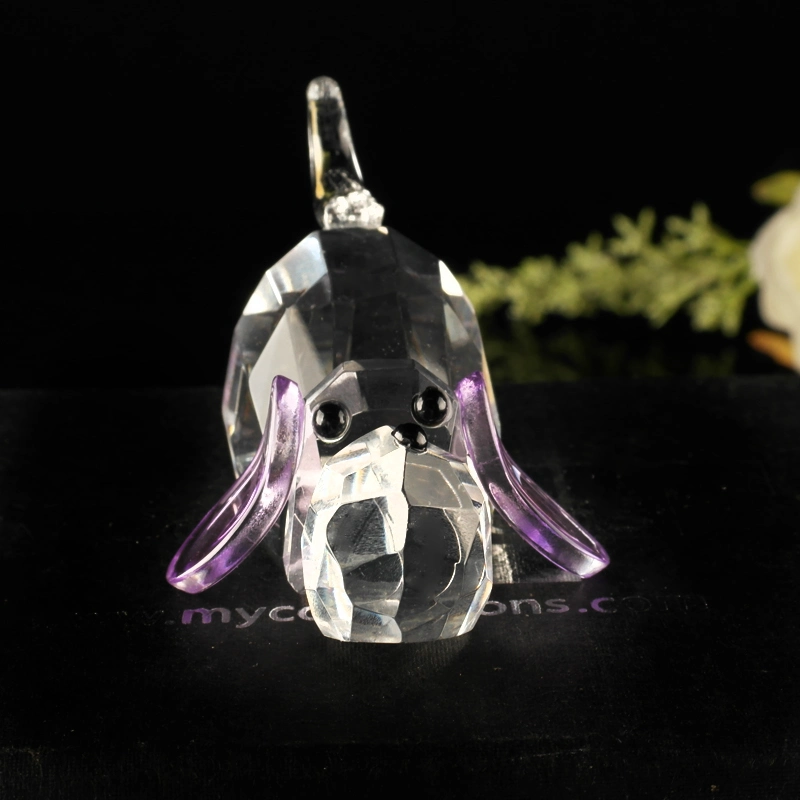 Crystal Gifts, Crystal Animals Lovely Dog Figurine Decoration