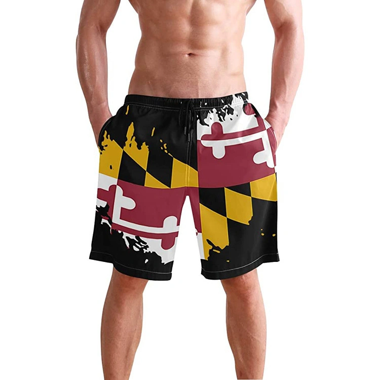 American Style 3D Printing Sublimation Polyester Shorts für Herren