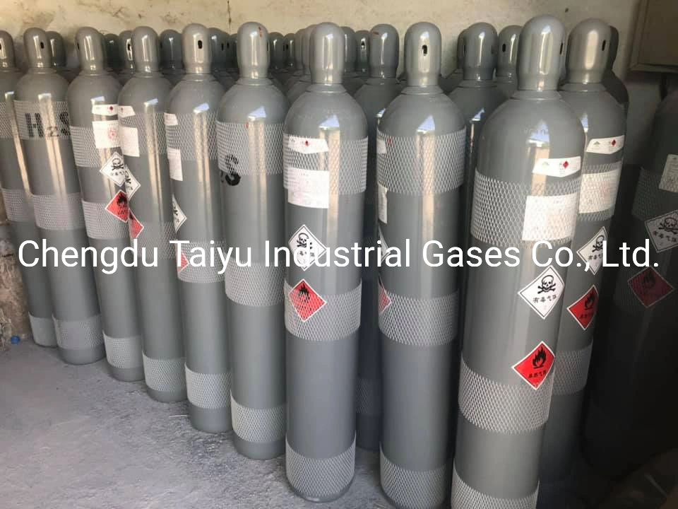 Industrial Grade 99% 99.5% 99.9% Sulfuretted Hydrogen/Hydrogen Sulfide/Hydrothion H2s Gas China Supplier Price