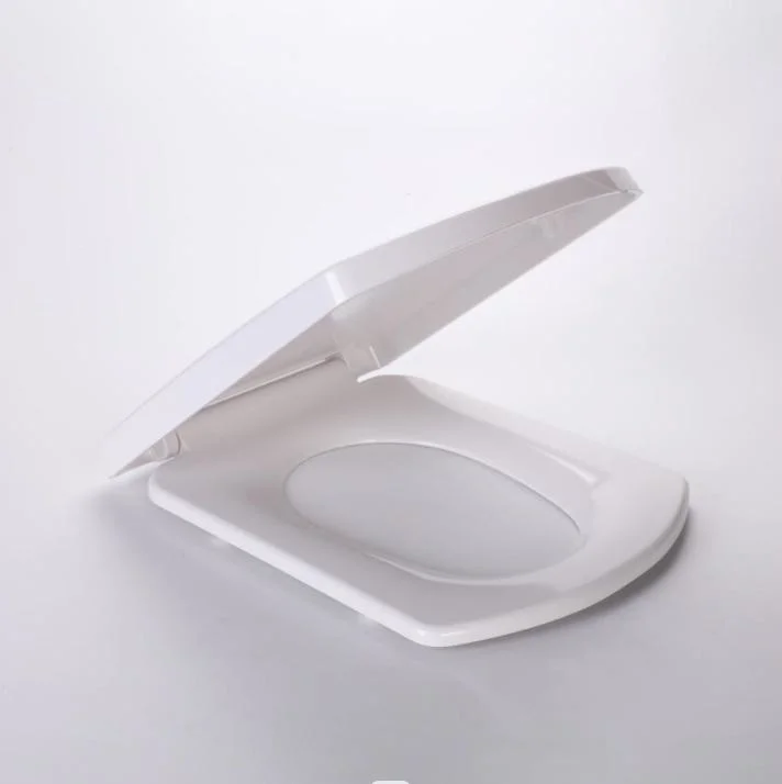 UF Plastic Toilet Seat Square with Soft Close, Easy Clean, Quick-Release Hinges