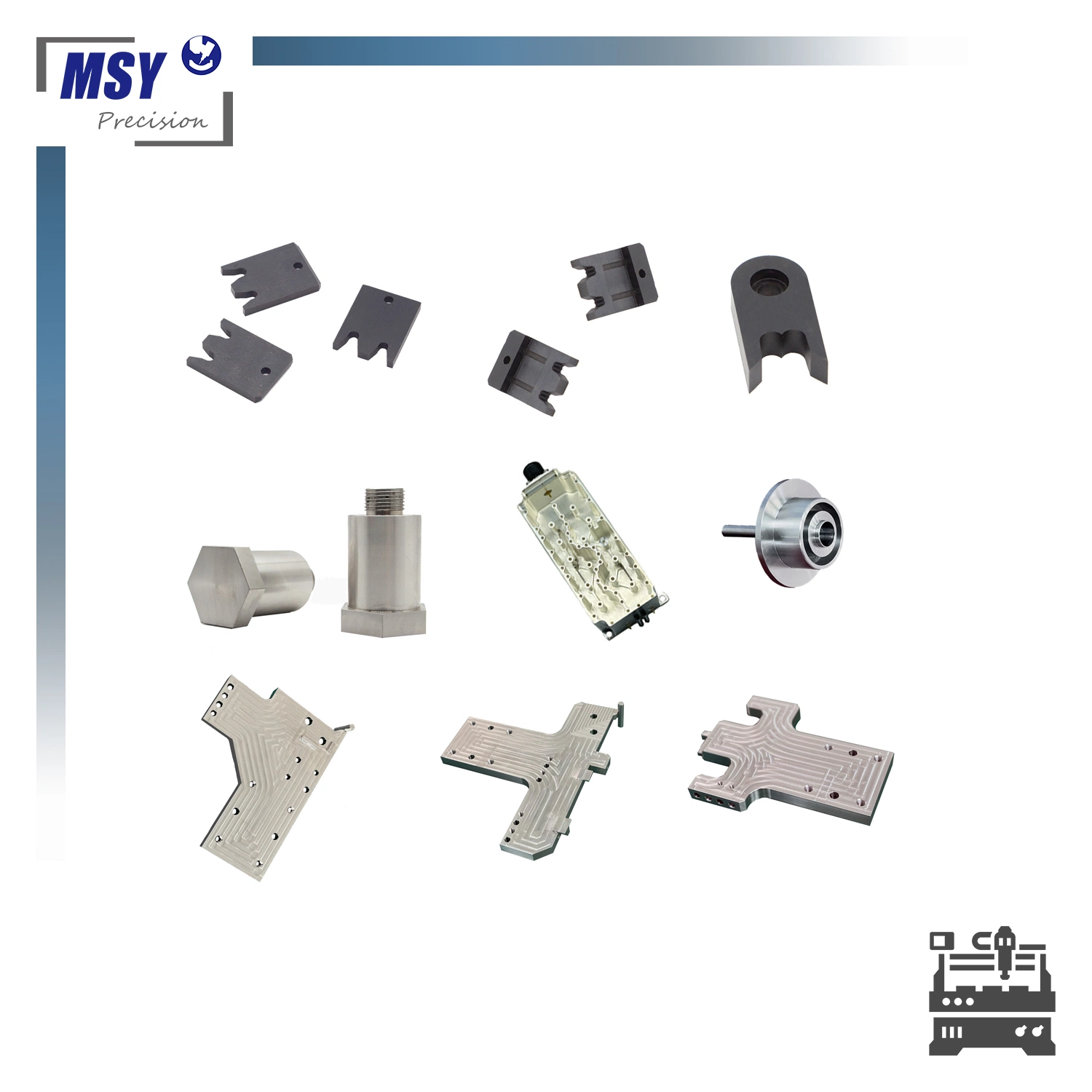 Customized CNC Milling Factory Metal Precision Parts Black Dye Turning Refrigeration Parts