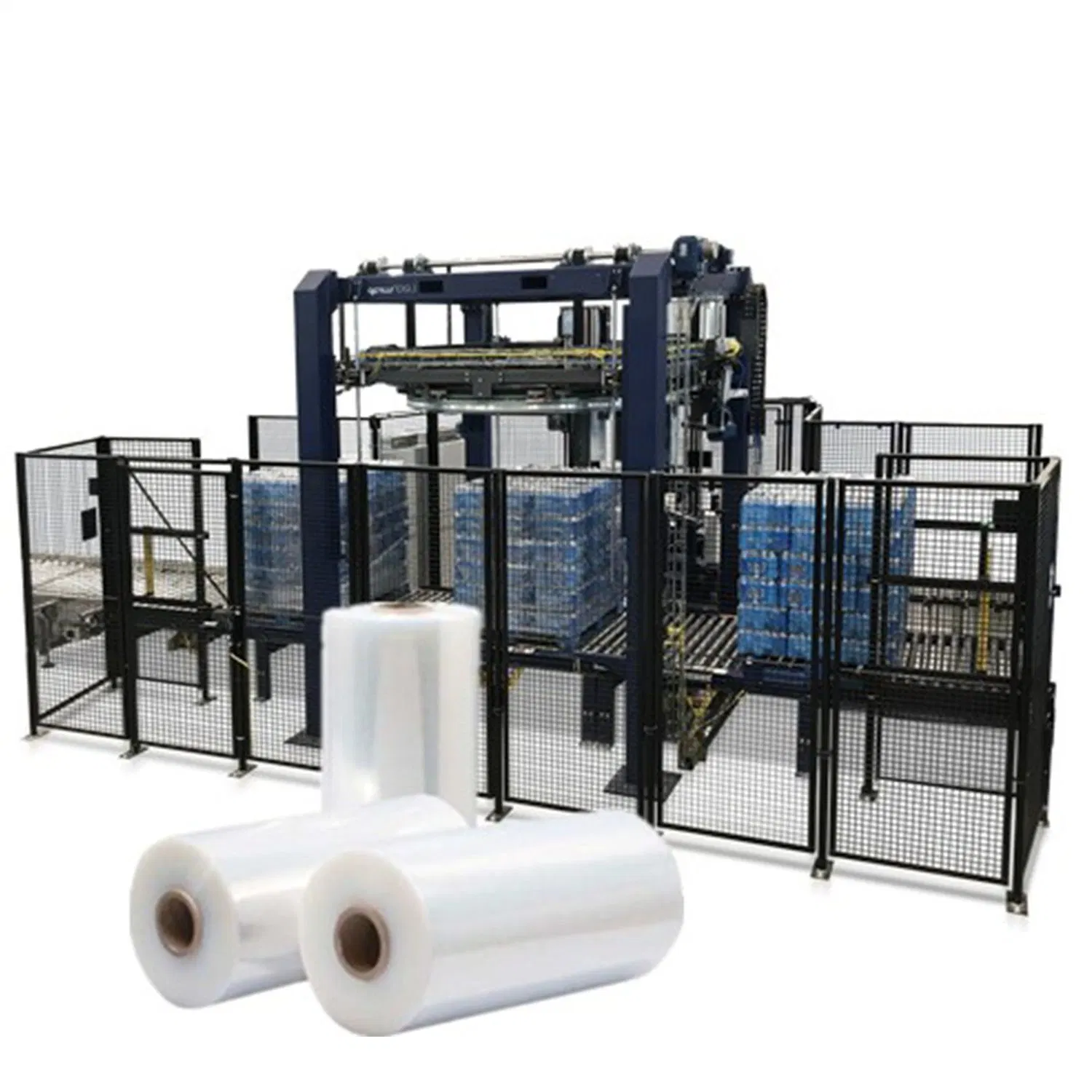 LLDPE Transparent Plastic PE LLDPE Stretch Wrapped Film Pallet Shrink Stretch Wrap Film Jumbo Roll Stretch Film for Machine
