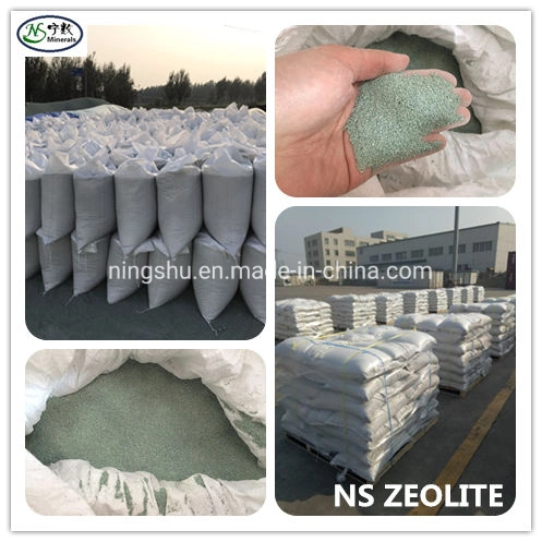 2-4mm, 5-8mm, 30-50mm Natural Green Clinoptilolite Zeolite for Water Treatment