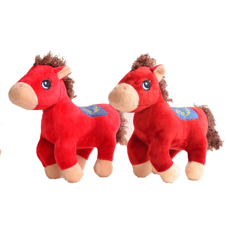 Игрушки Красная лошадь Декорации игрушки с набёсом Лучший подарок