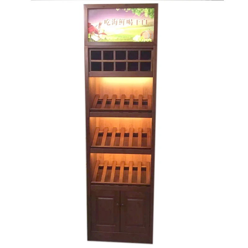 OEM casiers de stockage de Vin de luxe moderne seule unité Cabinet vin meubles d'affichage