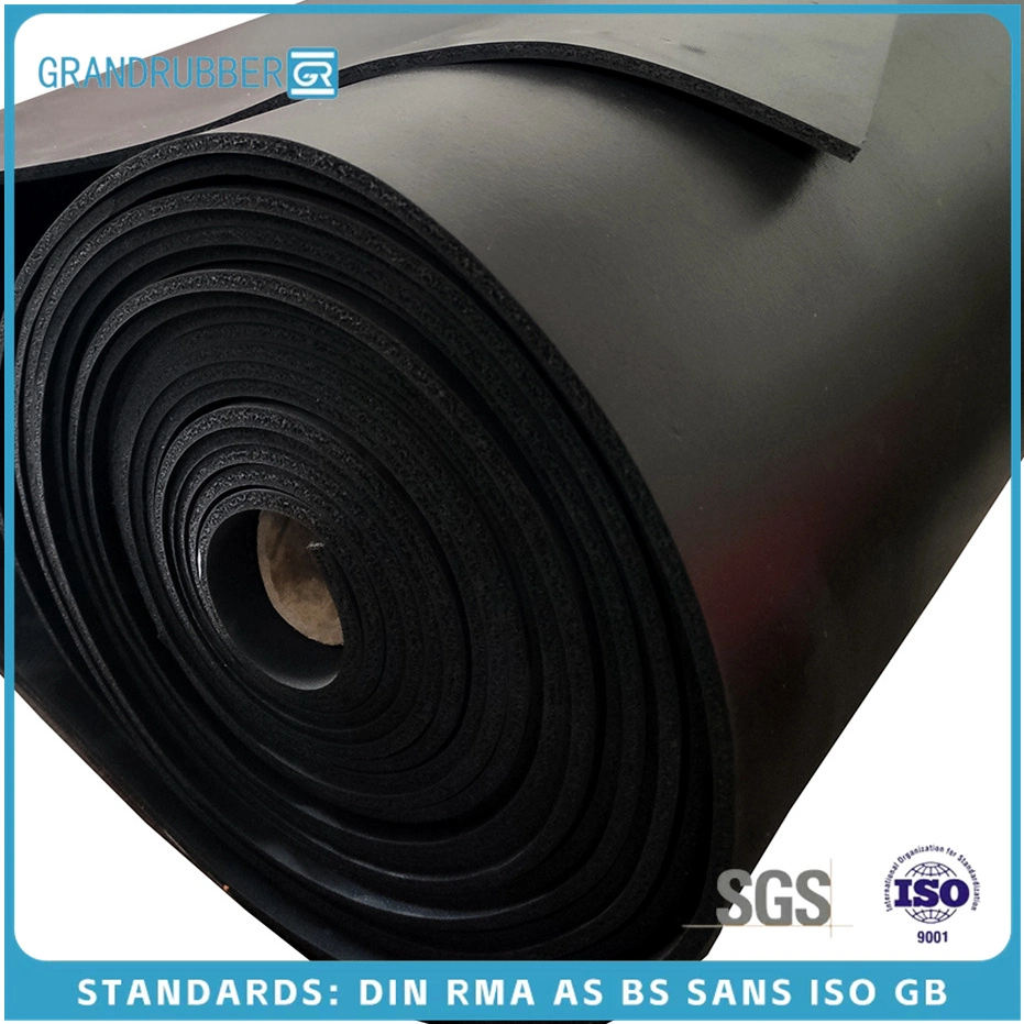 Abrasion Resistant Neoprene Fabric Electrical Floor NBR Silicone Cr Insulating Mats Rubber Sheet