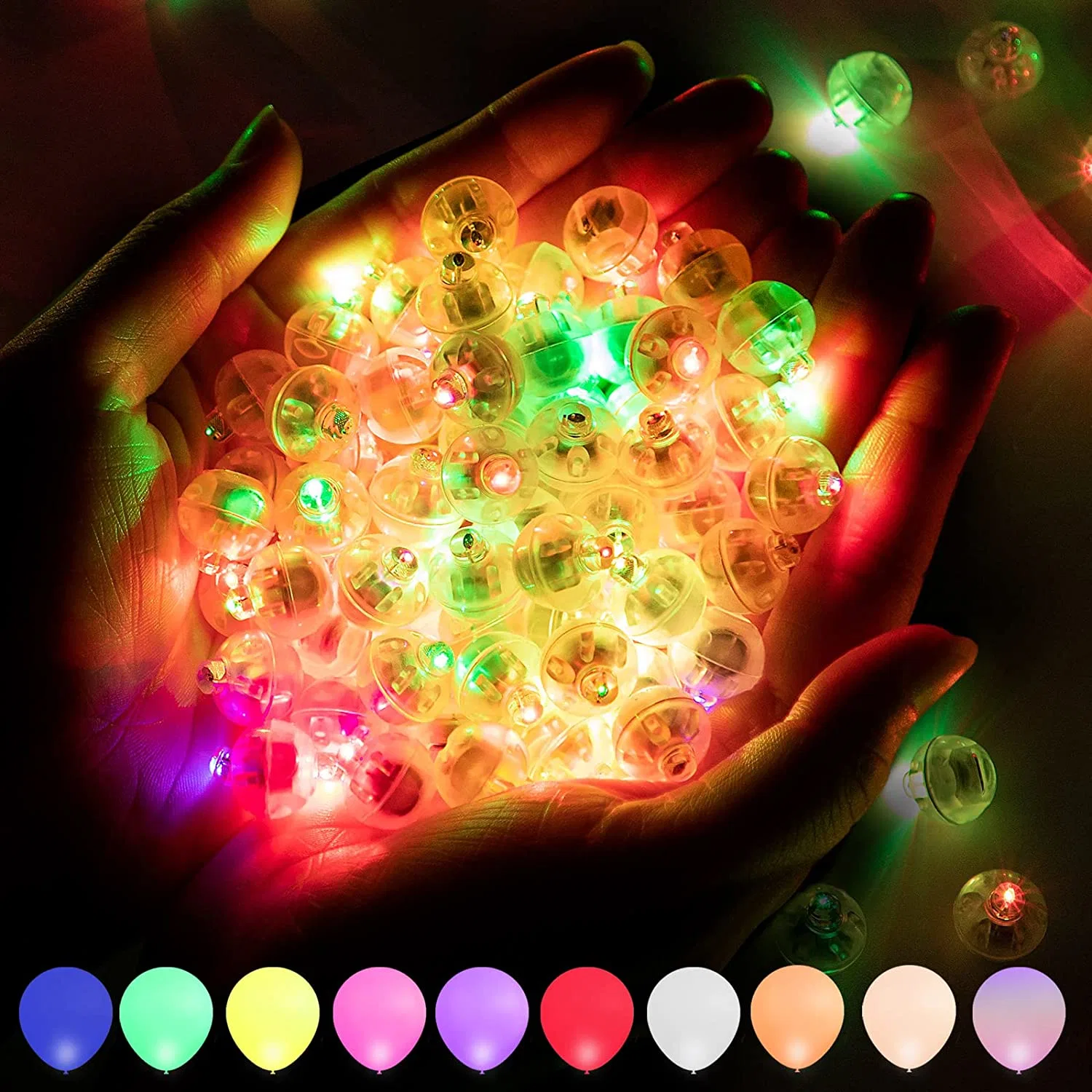 Christmas Wedding Party Decoration Flash Small Light Ball Lamp Multicolor Mini LED Ball Party Balloon