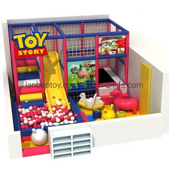 Equipment Plastic Indoor Playground with Trampoline & Slide