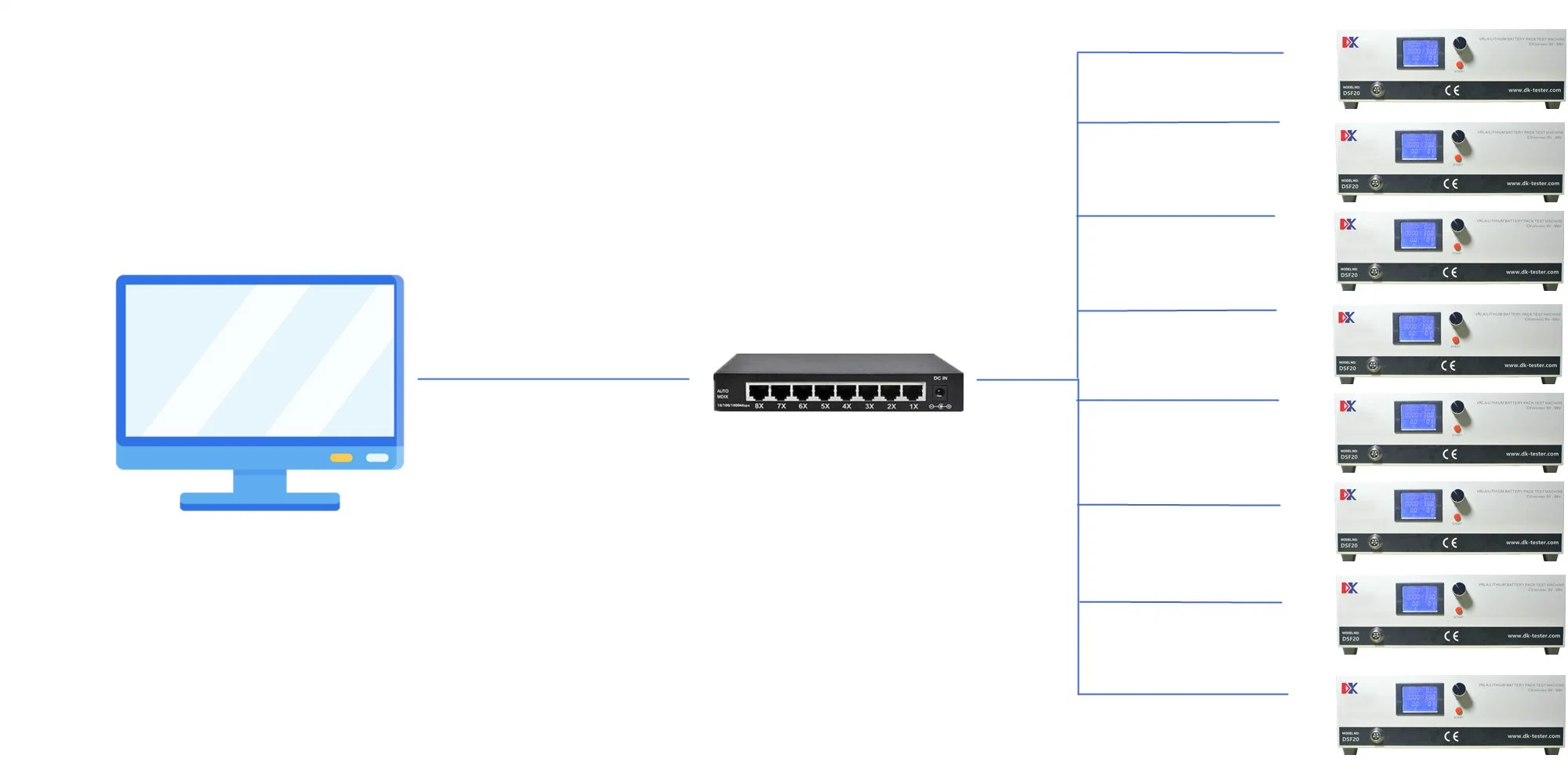 9V-99V 20A Litio y batería de plomo ácido cargo automático y la capacidad del equipo de prueba Universal Dischare