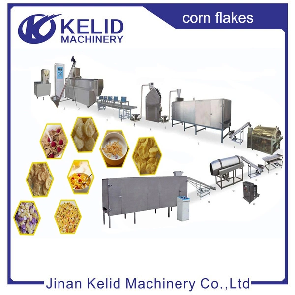 Extrusion Fruit Loops Coco Corn Pops Cereal Manufacturing Making Machine