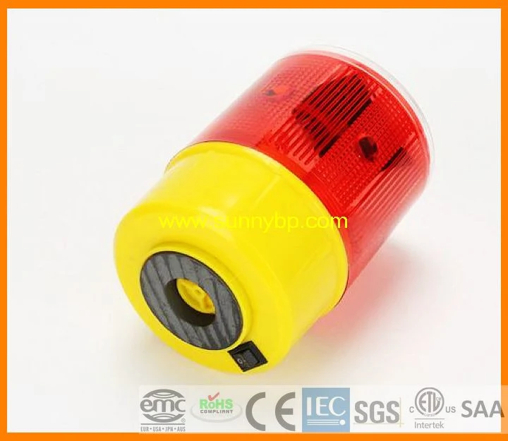 Solar LED Trafic Engineering Flash Light Caution Lamp Warn Lamp