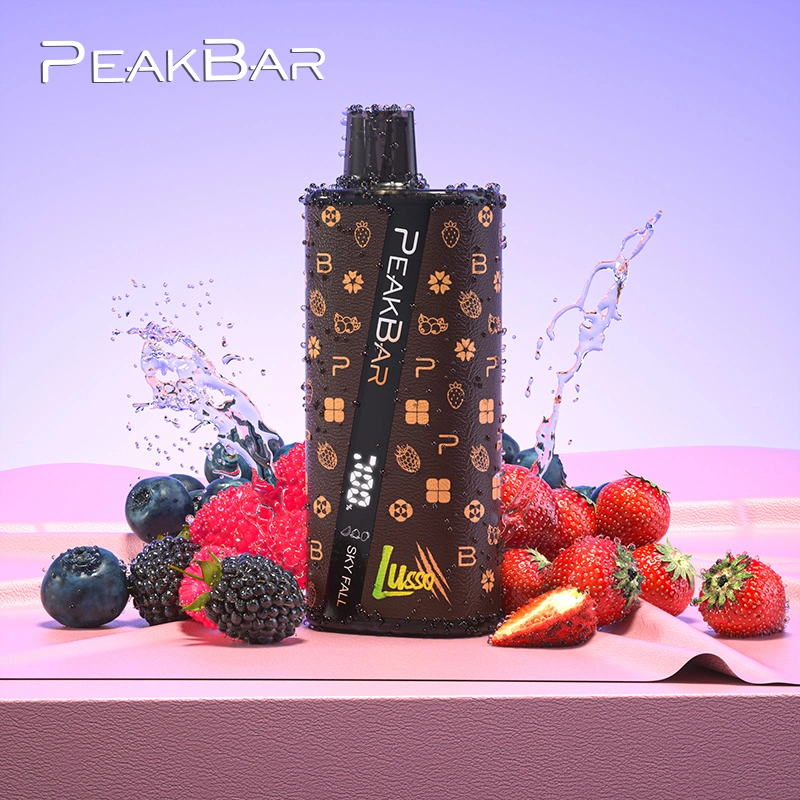 Smoking Registered Tpd LED Sight Hookah Peak Bar E Cigarette OEM Vaporizer Showing Screen Rechargeable