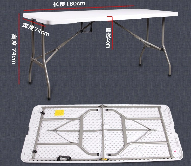 6' Folding Table Portable Plastic Indoor Outdoor Picnic Party Dining Camp Tables