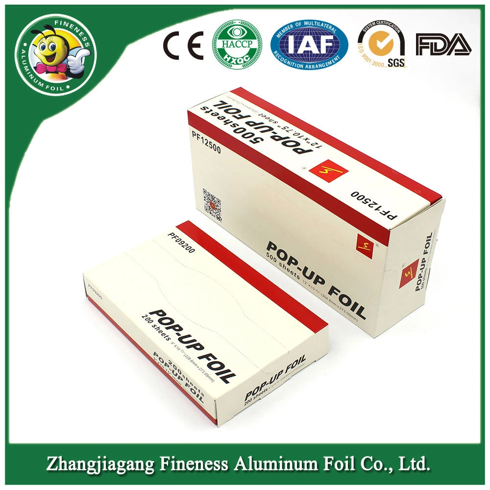 Disposable Aluminum Foil Sheet for Food Packing Pop up Aluminium Foil Paper