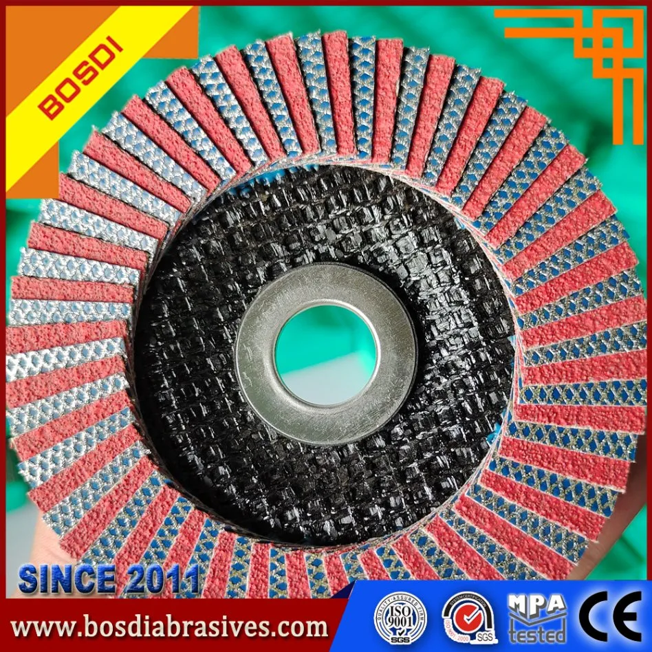 4inch Flap Abrasive Flap Disc Grinding for Metal,Steel,Stainless Steel,Sharp Tpye and Popular Sale,Sanling/Deerfos/Vsm/Riken Cloth to Do,Good Quality Flap Wheel