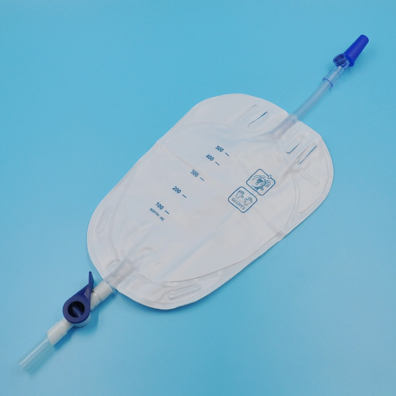 O PVC descartáveis marcação Medical 100ml ou 200ml de urina de perna Bags Bulk Pack/Blister