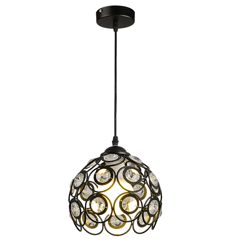 Blanc Noir Nodic pendentif lumière Cristal Chanderlier éclairage Maison moderne Éclairage