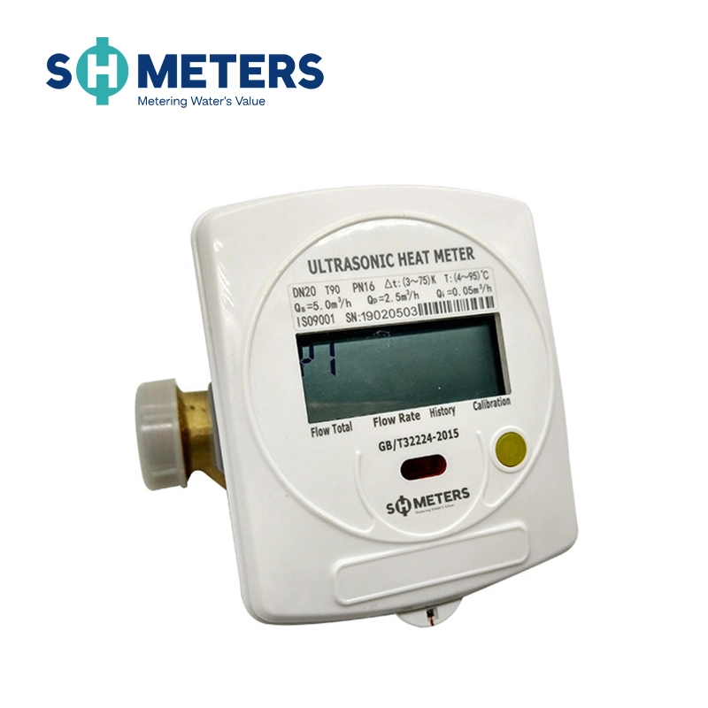 Long Service DN15-40 Temp Display Ultrasonic Heat Water Meter with Wide Measurement Range