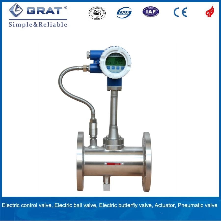 Medidor de fluxo de ar Vortex a vapor de ar comprimido a gás natural de 4-20 mA
