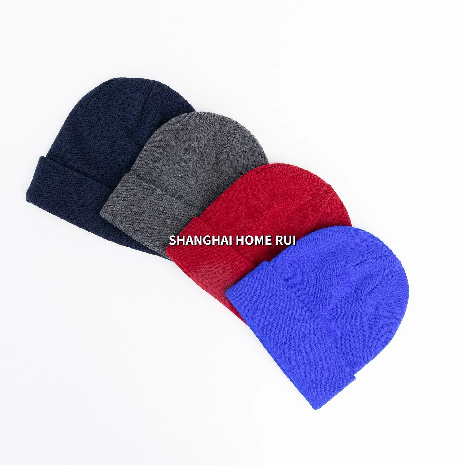 Doble capa Unisex mujeres hombres niños adultos niños Bummel Slouchy Custom Personalized Logo Invierno Beanie Ribbed punto Beanie