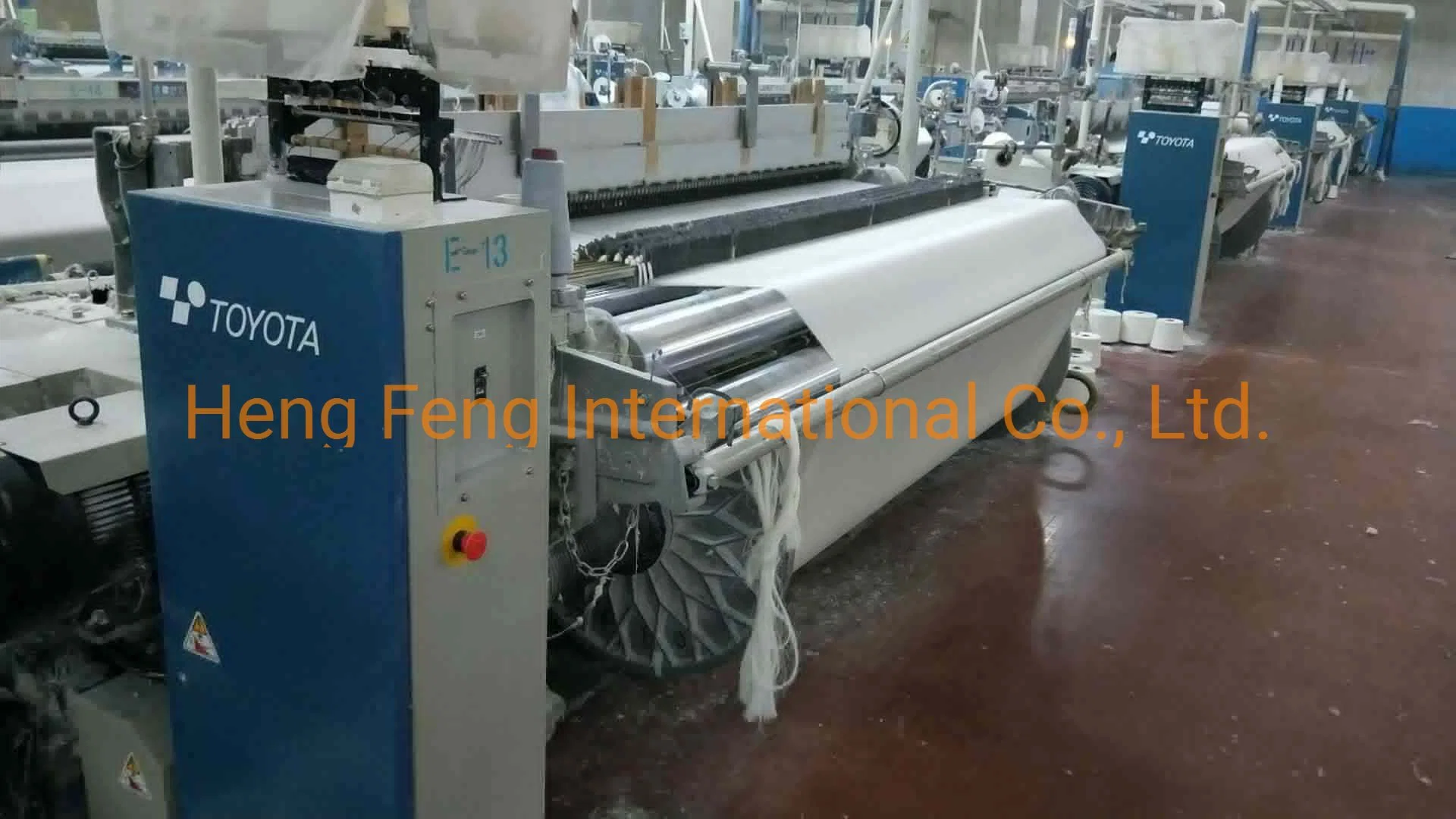 Toyota T710 280cm Air Jet Loom Year 2006 High Speed Loom Double Nozzles with 1761A Positive Cam