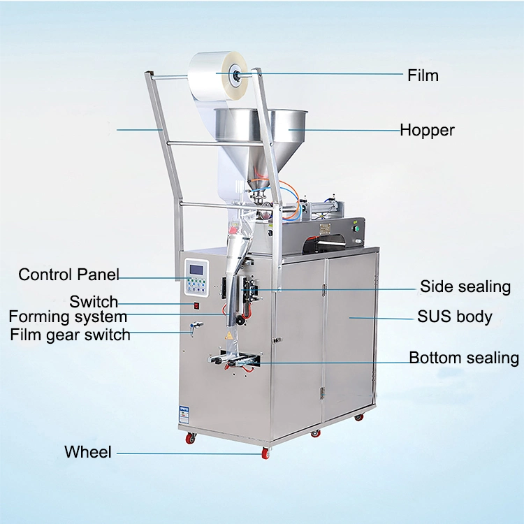 Máquina de embalaje de bolsas automática industrial para pasta de tomate llenado y sellado Máquina de embalaje