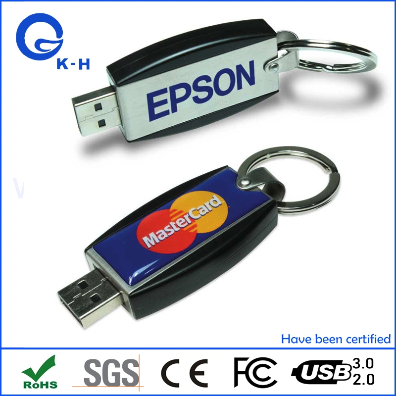 معدنية اضغط على وحدة تخزين ذاكرة فلاش USB 2.0 3.0 واسحبها 16 جيجا بايت