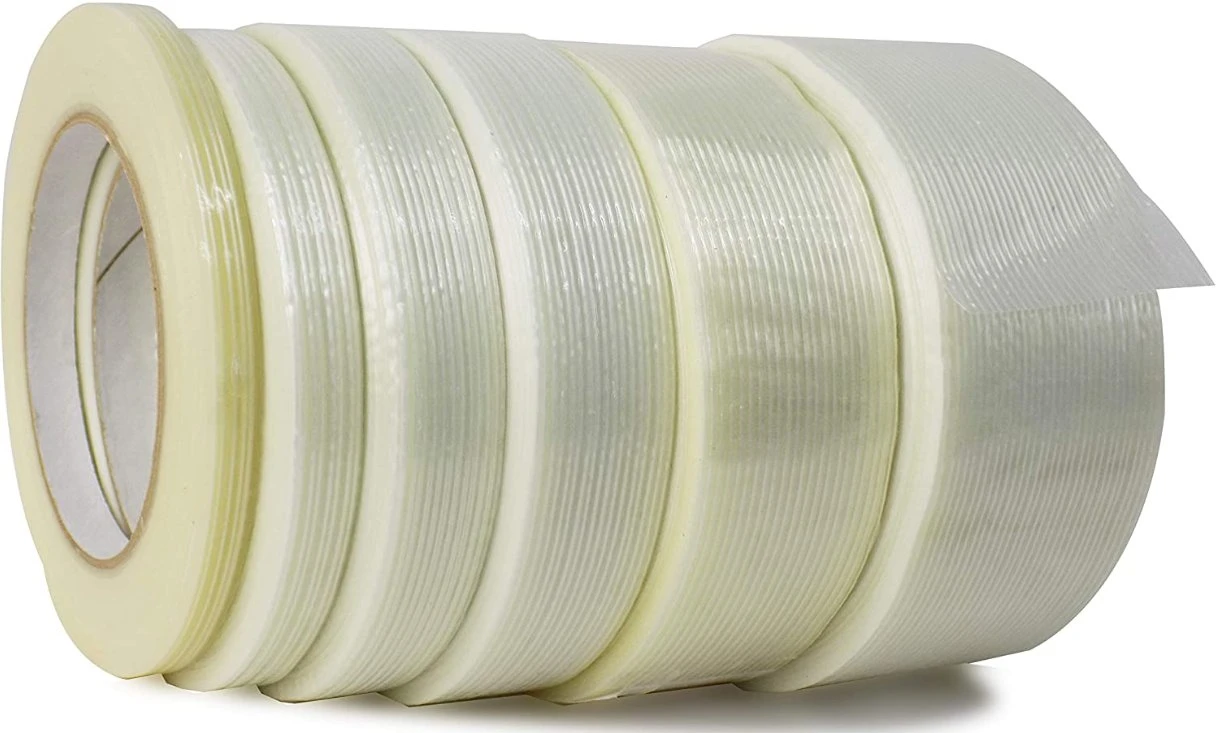 Heat Resistant 3m 893/897 Single Sided Fiber Shipping Clear Self Adhesive Strapping Reinforced Fiberglass Filament Tape