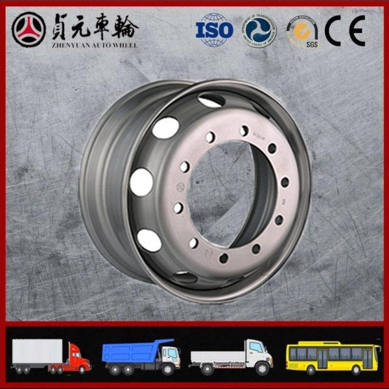 Bus/Truck Steel Wheel Rim Zhenyuan Auto Wheel (9.00 8.25X22.5)