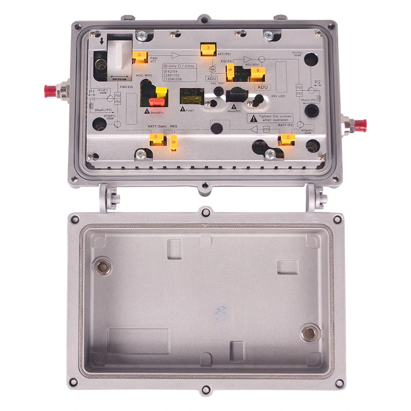 SA822 New Arrival Bi-Directional RF Distribution CATV Amplifier with Two Outputs, CATV Power Amplifier