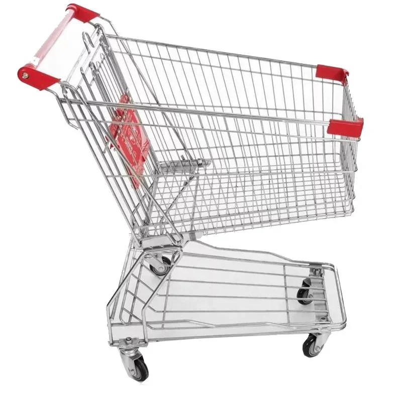 Drahtkorb Trolley Store Hand Push Cart Supermarkt Warenkorb