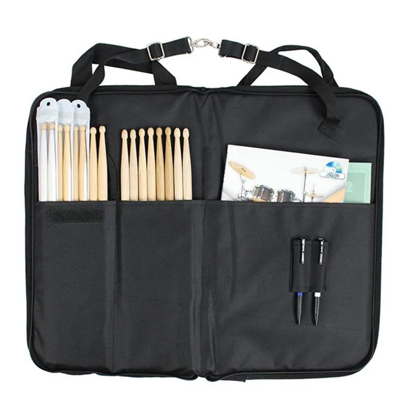 Percussion Drumstick Mallet Carrying Bag Wood Drum Stick Holder Bags