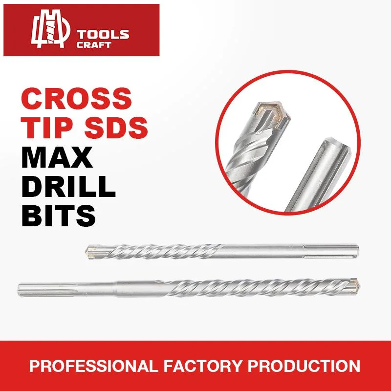 SDS Plus Hammer Drill Bit 4 Flute 2 Cutter