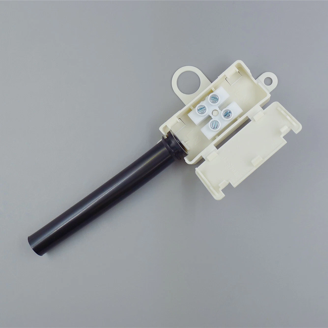 2 Poles Compact Cable Connection Box, Compatible for 450V 13.5A Terminal Block and Heat Resistant Tubing