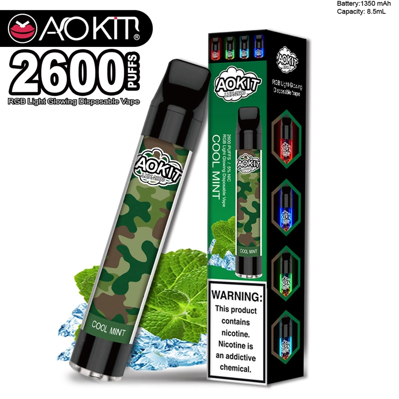 الجملة Zbood 11000 Covie الإمدادات Bingo قوارب توغ فائقة Indy Esko E Cigarette Aokit Lux 2600 مأطح Vape Disposable