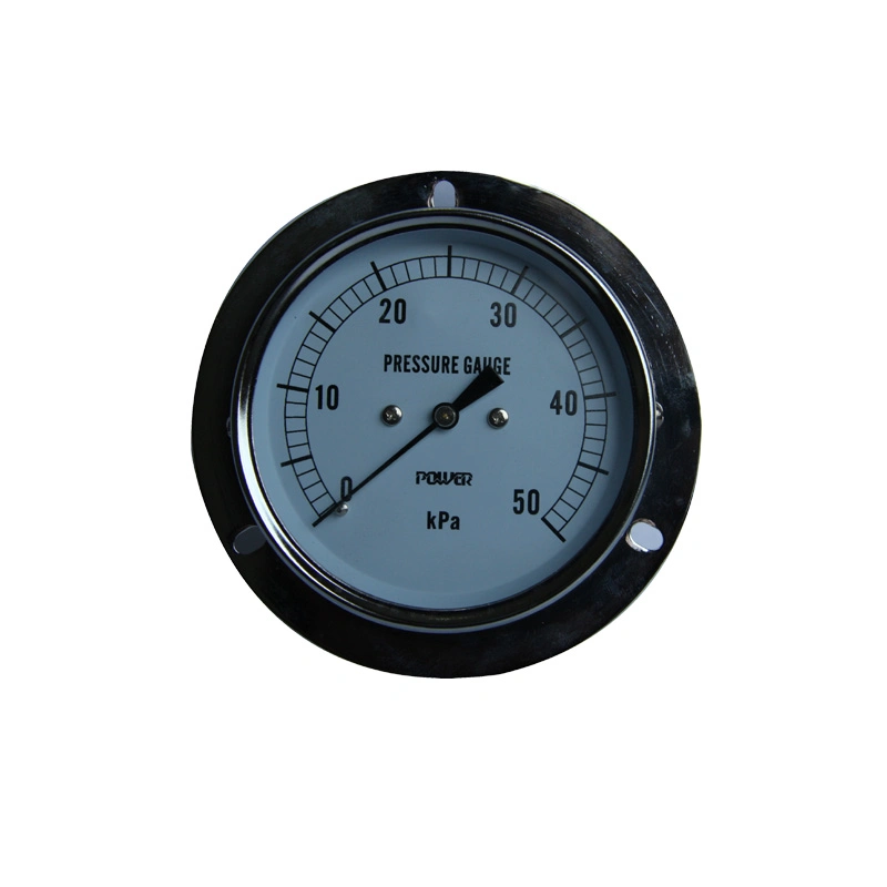 75mm 3" Half Ss Panel Mount Capsule Low Pressure Gauge